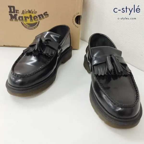 Dr. Martens ドクターマーチン エイドリアン タッセルローファー UK6 ブラック レザーシューズ AIR CUSHIONSOLE