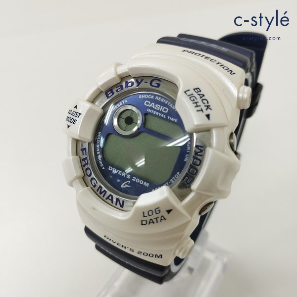 CASIO カシオ Baby-G 腕時計 ホワイト×ネイビー イルカ BGW-100K