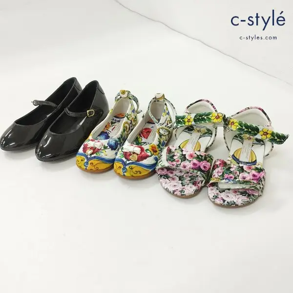 DOLCE＆GABBANA ドルチェ&ガッバーナ サンダル 靴 イタリア製 キッズ 女の子 計3点