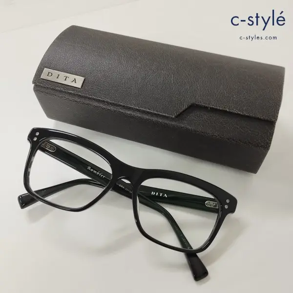DITA ディータ Rambler メガネ 55□18-147 ブラック DRX-2015A-55 日本製