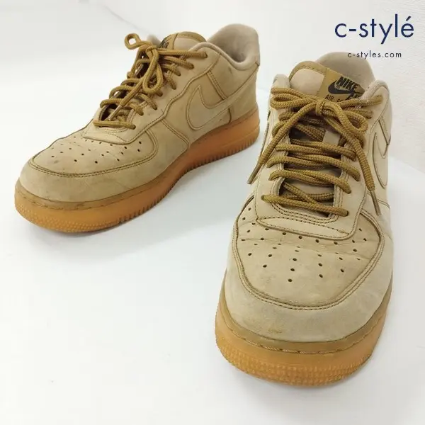 NIKE ナイキ AIR FORCE 1 エアフォース 07 WB FLAX スニーカー 27cm ブラウン系 ヌバック AA4061-200