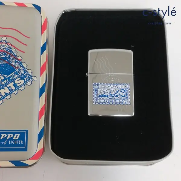 ZIPPO ジッポー HAWAII TWO CENTS オイルライター シルバー 喫煙具