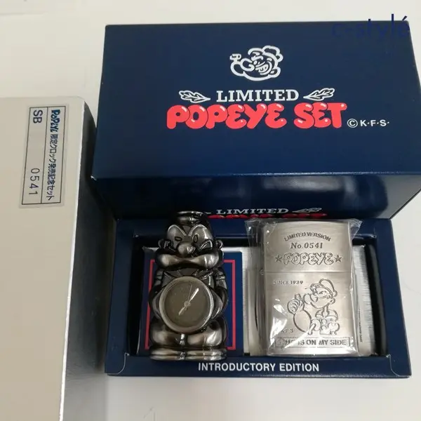 ZIPPO ジッポー POPEYE 限定クロック発売記念セット MINI CLOCK＆LIGHTER オイルライター シルバー  喫煙具の買取金額(買取実績)