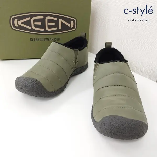 KEEN キーン HOWSER2 スリッポン 26cm DARK OLIVE/GREEN MOSS スニーカー