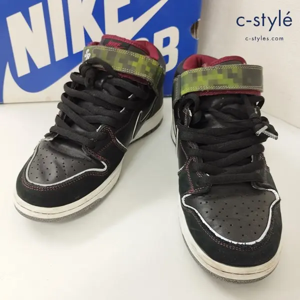 NIKE ナイキ DUNK MID ELITE SB RYUJIN スニーカー 27.5cm ブラック 350677-002 ヌバック D2EE