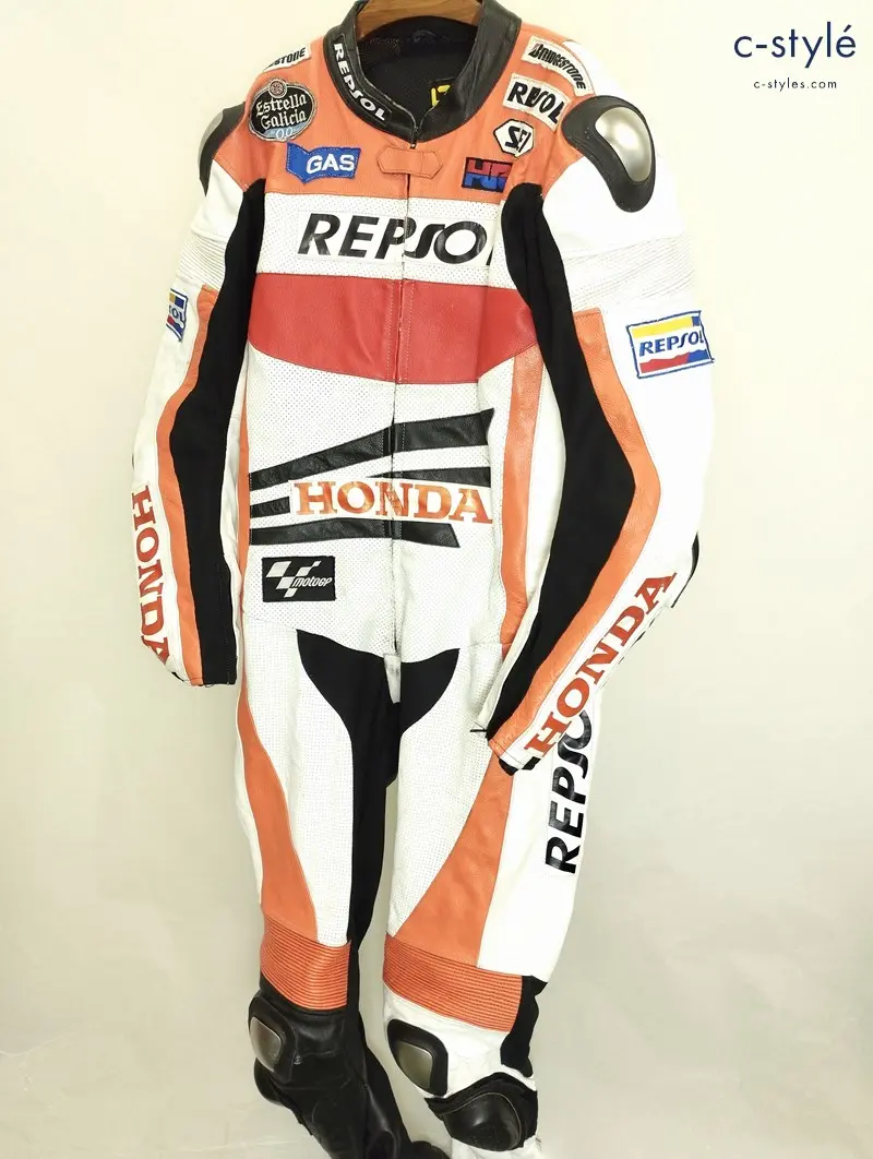 HONDA ホンダ REPSOL レーシングスーツ XXL マルチカラー レザー つなぎ バイク用品