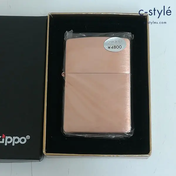 ZIPPO ジッポー ソリッドカッパー純銅 2002 オイルライター 銅色 喫煙具