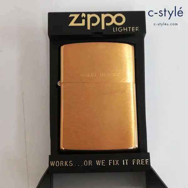 ZIPPO ジッポー 海王丸 1930 1988 SOLID BRASS オイルライター ゴールド 喫煙具