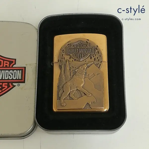 ZIPPO ジッポー HARLEY-DAVIDSON ハーレーダビッドソン ウルフ Brass オイルライター ゴールド 喫煙具の買取金額(買取実績)