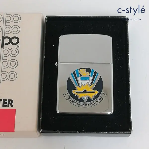 ZIPPO ジッポー PATROL SQUADRON THIRTY-ONE パトロール中隊31 1981年製 アメリカ海軍 オイルライター 喫煙具