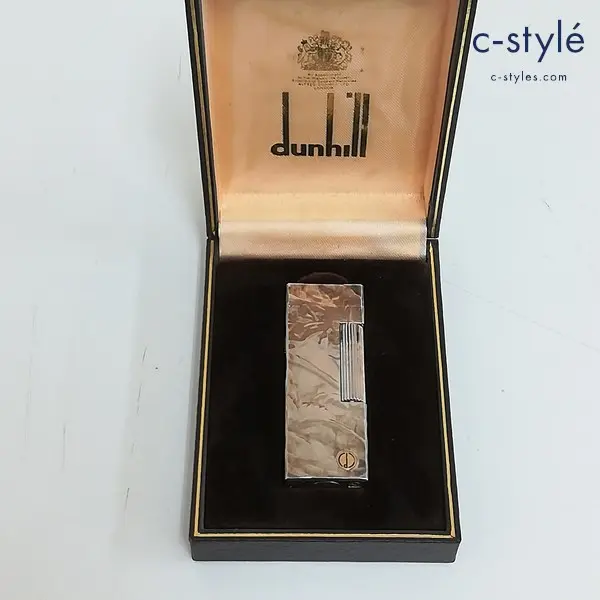 dunhill ダンヒル スクエアガスライター シルバー ローラー 喫煙具