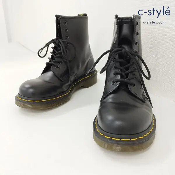 Dr.Martens ドクターマーチン 8ホールブーツ UK7 ブラック レザー エアークッションソール 靴