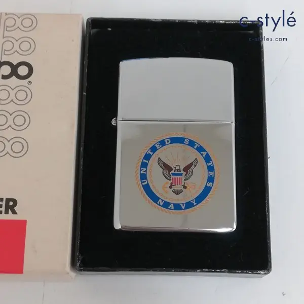 ZIPPO ジッポー UNITED STATES NAVY 1981年製 アメリカ海軍 オイルライター シルバー 喫煙具