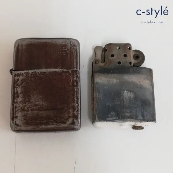 ZIPPO ジッポー ヴィンテージ40S 3バレル PAT.2032695 後期1943年-1945年 WWII ブラッククラックル ライター