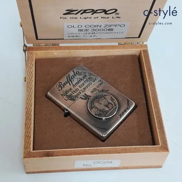 ZIPPO ジッポー Buffalo Native American OLD COIN 限定3000個 オイルライター シルバー 喫煙具