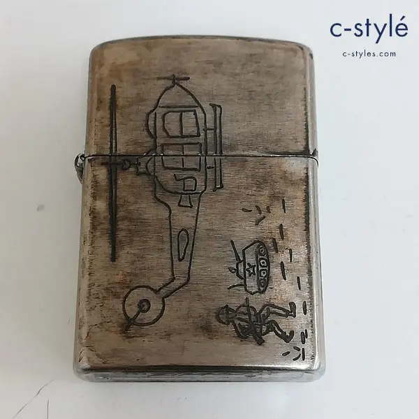 ZIPPO ジッポー VIETNAM 68-69 HUE オイルライター シルバー ヘリコプター 戦車 喫煙具