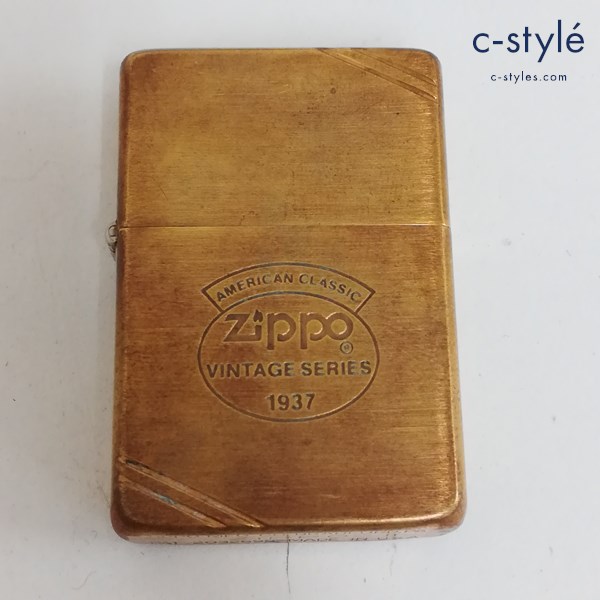 ZIPPO ジッポー AMERICAN CLASSIC VINTAGE SERIES 1937 オイルライター ゴールド PAT 2032695 喫煙具