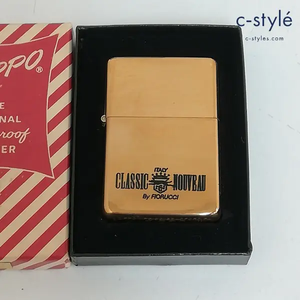 ZIPPO ジッポー CLASSIC NOUVEAU By FIORUCCI オイルライター ゴールド 喫煙具