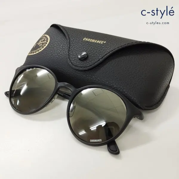 Ray-Ban レイバン サングラス 50□20 145 ブラック CHROMANCE RB 4336-CH イタリア製 クロマニス