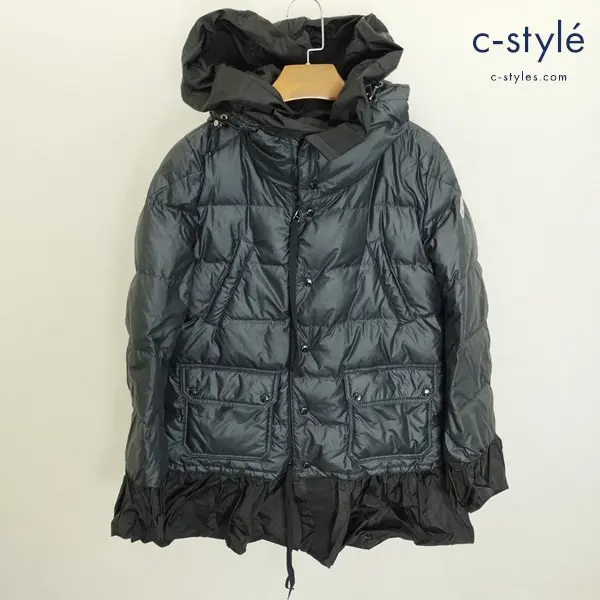 MONCLER×SACAI SERI セリ 0 ブラック 122-09S-46307-05 レディース フリル ダウンジャケットの買取金額(買取実績)