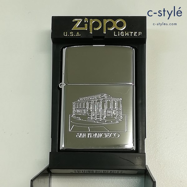 ZIPPO ジッポー SAN FRANCISCO CABLE CAR オイルライター シルバー 電車 鉄道 喫煙具