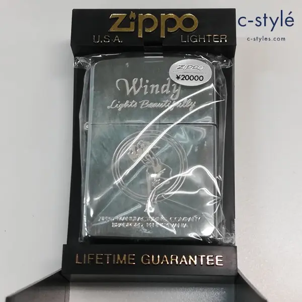 ZIPPO ジッポー Windy girl ウィンディ ZWN オイルライター シルバー 喫煙具