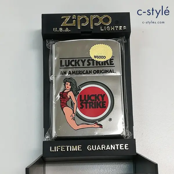 ZIPPO ジッポー LUCKY STRIKE ラッキーストライク AN AMERICAN ORIGINAL 水着ガール オイルライター シルバー