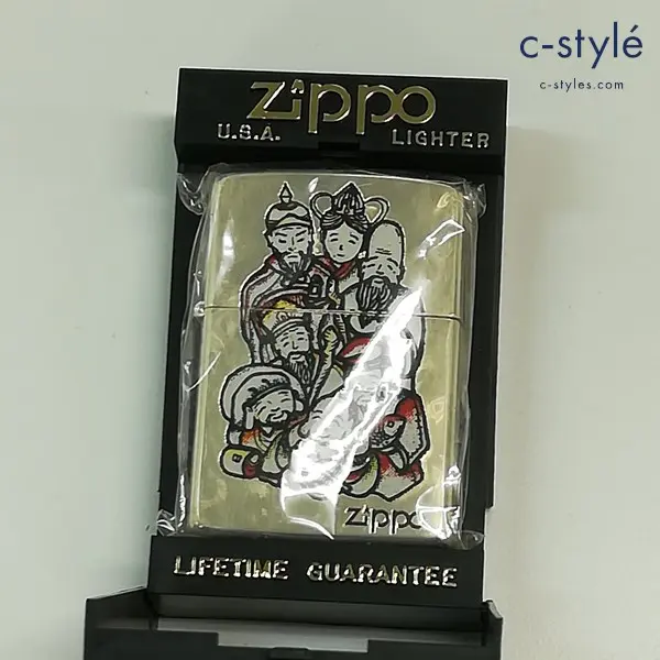 ZIPPO ジッポー 七福神 オイルライター シルバー 喫煙具