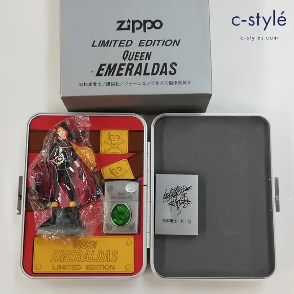 ZIPPO ジッポー 松本零士 QUEEN EMERALDAS LIMITED EDITION オイルライター シルバー  フィギュアセットの買取金額(買取実績)