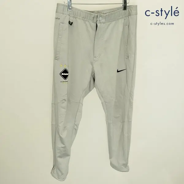 F.C.Real Bristol×NIKE エフシーレアルブリストル×ナイキ DRIFIT KNIT ANKLE CUT PANTS M グレー