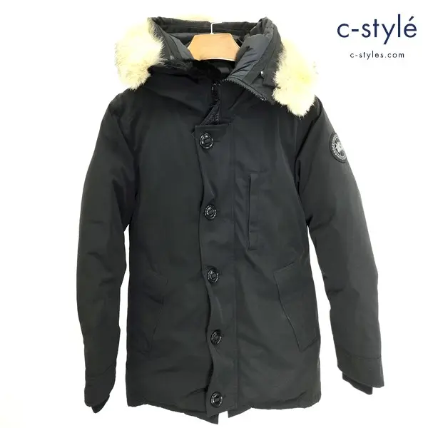 CANADA GOOSE カナダグース ダウンジャケット XS ブラック 3438JMB ファー