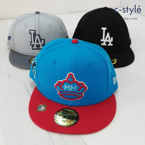 NEW ERA ニューエラ キャップ 7・1/2 59.6cm LA MM MLB 帽子 計3点