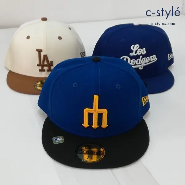 NEW ERA ニューエラ キャップ 7・1/2 59.6cm MLB LA ドジャース 計3点