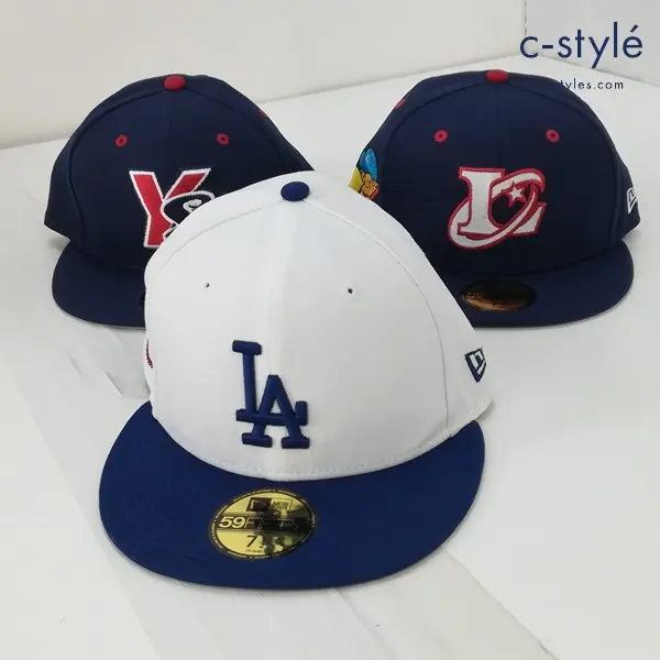 NEW ERA ニューエラ キャップ 7・1/2 59.6cm MLB LA ヤクルトスワローズ YS ロッテオリオンズ 計3点