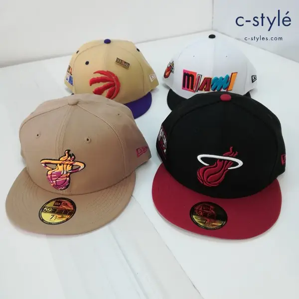 NEW ERA ニューエラ キャップ 7・1/2 59.6cm ONE SIZE NBA MIAMI 計4点