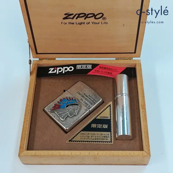 ZIPPO ジッポー HANDMADE by American Indian オイルライター シルバー LIMITED EDITION 天然トルコ石