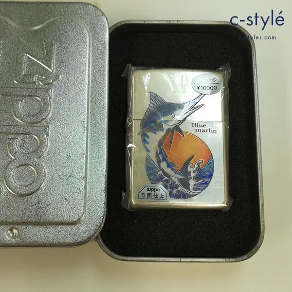 ZIPPO ジッポー Blue marlin Trolling オイルライター シルバー 喫煙具