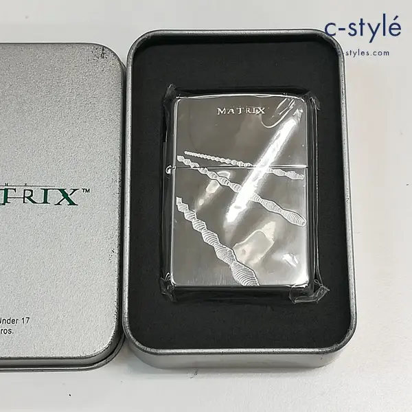 ZIPPO ジッポー MATRIX マトリックス バレットタイム 2003年製 オイルライター シルバー 喫煙具