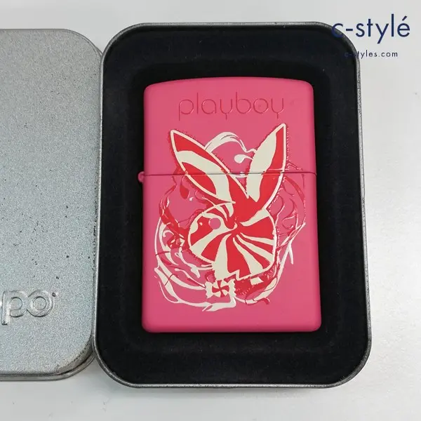 ZIPPO ジッポー PLAYBOY プレイボーイ オイルライター ピンク 2006年製 喫煙具