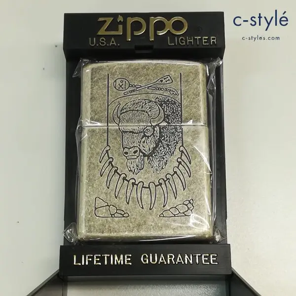 ZIPPO ジッポー オイルライター シルバー アメリカンバイソン 喫煙具