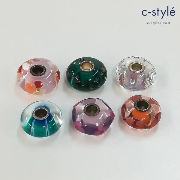 TROLLBEADS トロールビーズ ガラスビーズ アクセサリー 計6点