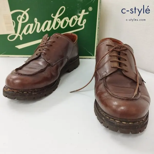 Paraboot パラブーツ CHAMBORD レザーシューズ 7 ブラウン ビジネスシューズ Vibramソール