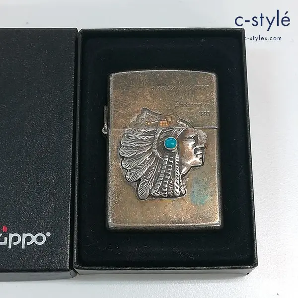 ZIPPO ジッポー 1992年製 インディアンチーフ INDIAN CHIEF オイルライター シルバー 立体 喫煙具の買取金額(買取実績)