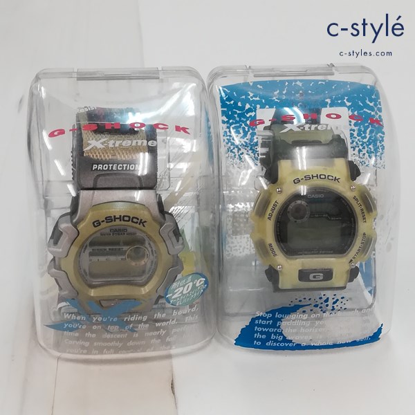 CASIO カシオ G-SHOCK 腕時計 DW-9000XS-7T クリア DW-004 グレー クォーツ式 計2点