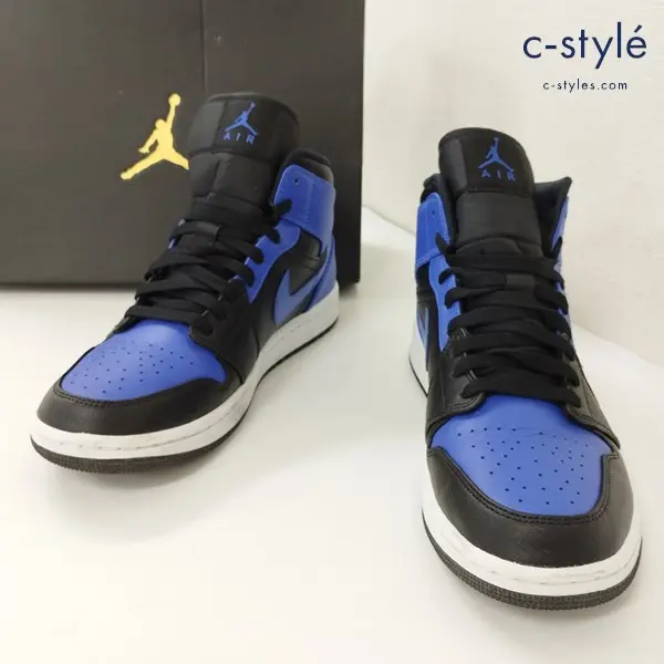 NIKE ナイキ AIR JORDAN1 MLD HYPER ROYAL 27cm ブラック×ブルー 554724-077 ハイカット