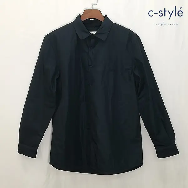 LACOSTE ラコステ シャツジャケット US M ネイビー REGULAR FIT 長袖