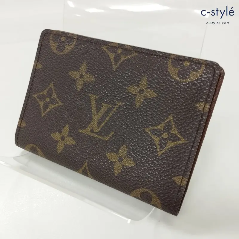 LOUIS VUITTON ルイヴィトン パスケース 茶 ポルト2カルト m60533 ヴェルティカル モノグラム