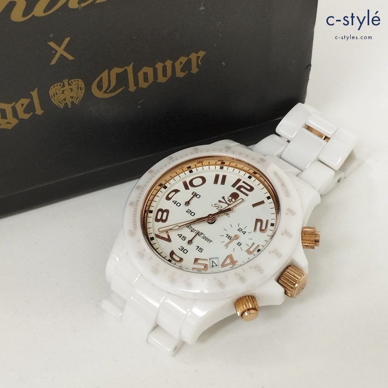 Roen ロエン × Angel Clover エンジェルクローバー 腕時計 ホワイト 限定500個 BM41
