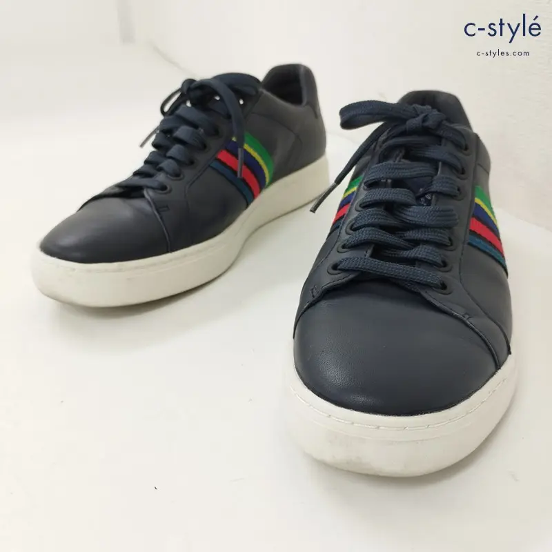 PS Paul Smith ピーエスポールスミス スニーカー US-8 ネイビー LAP04 MLUX49