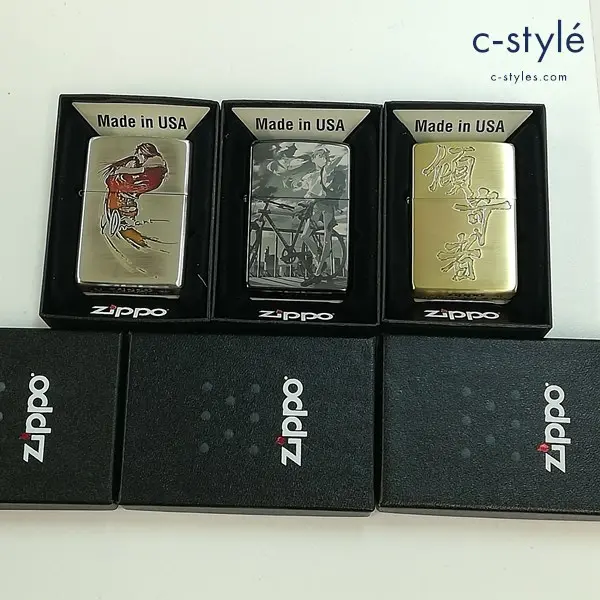 ZIPPO ジッポー オイルライター ファイナルファンタジーⅧ エヴァンゲリオン アスカ 傾奇者 喫煙具 計3点